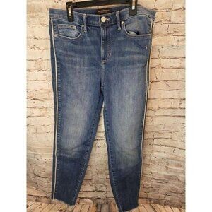 Banana Republic Womens Jeans Size 30 Waist Medium Wash Cut Bottom